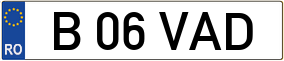 Truck License Plate